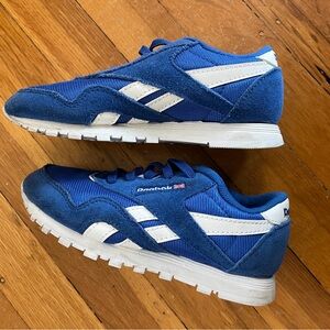 Royal blue classic Reebok sneakers 11 11T toddler kids nylon royal blue runners